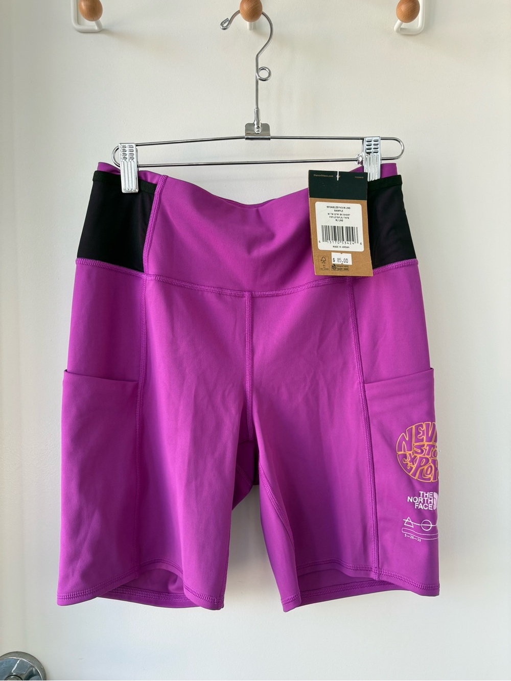 NEW North Face Trailwear QTM Purple Bike Shorts Size M